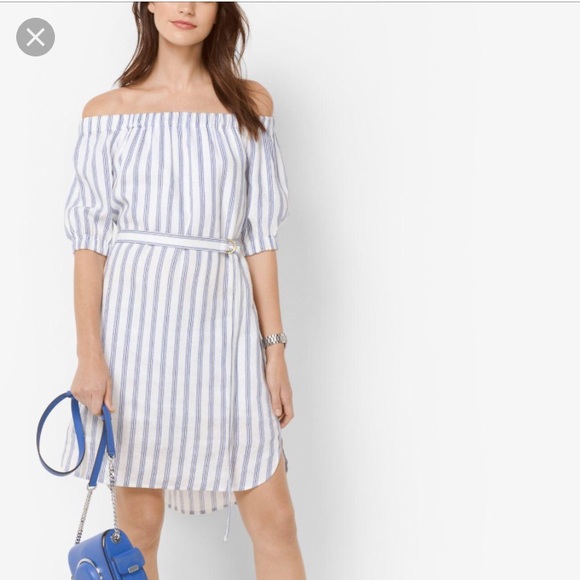 MICHAEL Michael Kors Dresses & Skirts - Michael Kors linen stripe dress